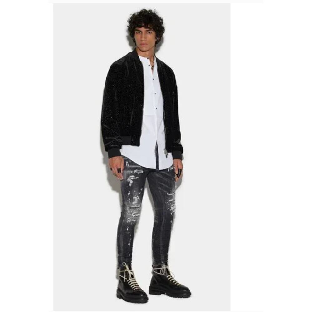 Dsquared2 Destroyed Men's Blue Jeans- Size 32